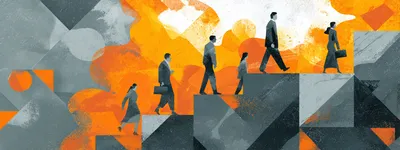 Facilitators mapping services on a whiteboard